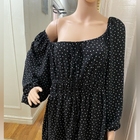Asos Elegant Black Polka Dot Dress - Picture 11 of 11